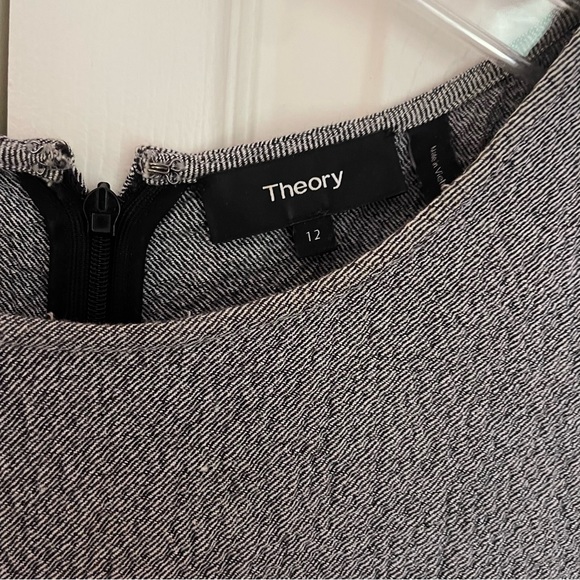 Theory Albita Dress in Blue/Grey Size 12 - Picture 6 of 7